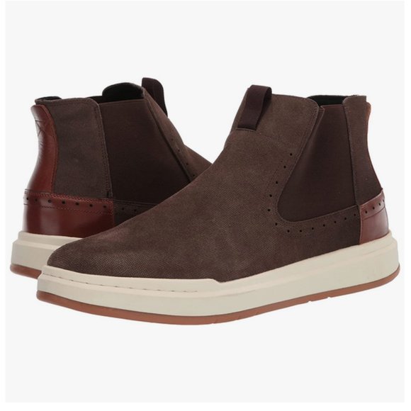 STACY ADAMS Men's Brown Suede Sneaker Shoes - Picture 1 of 7